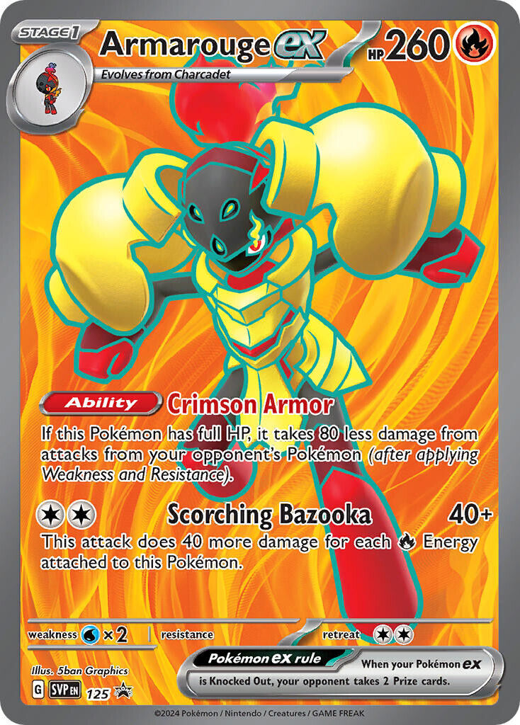 armarouge ex pokemon card 125/198 Scarlet Violet Weakness / Resistance / Retreat Cost Armarouge ex - 125 125