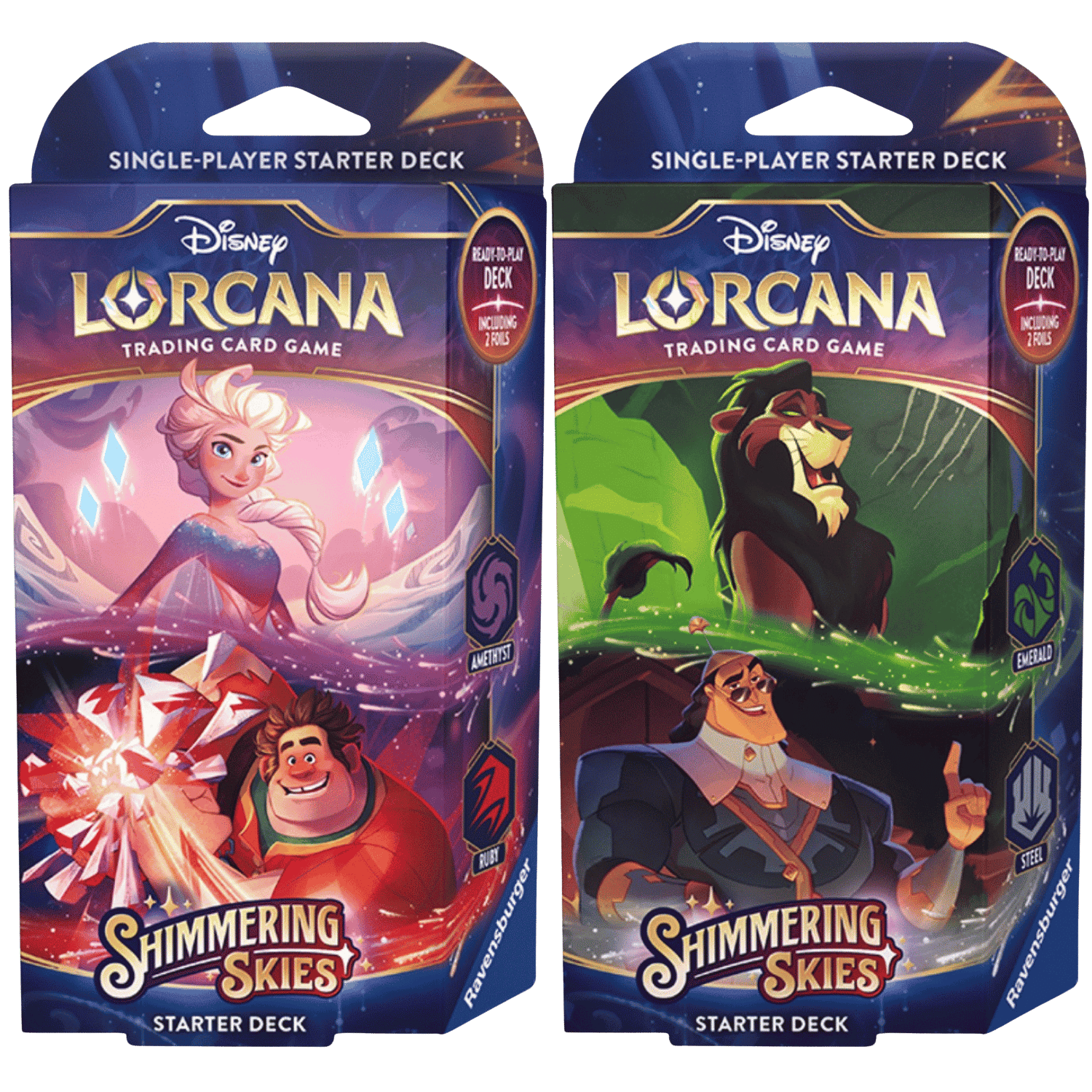 Disney Lorcana TCG: Shimmering Skies - Starter Deck (Set of 2