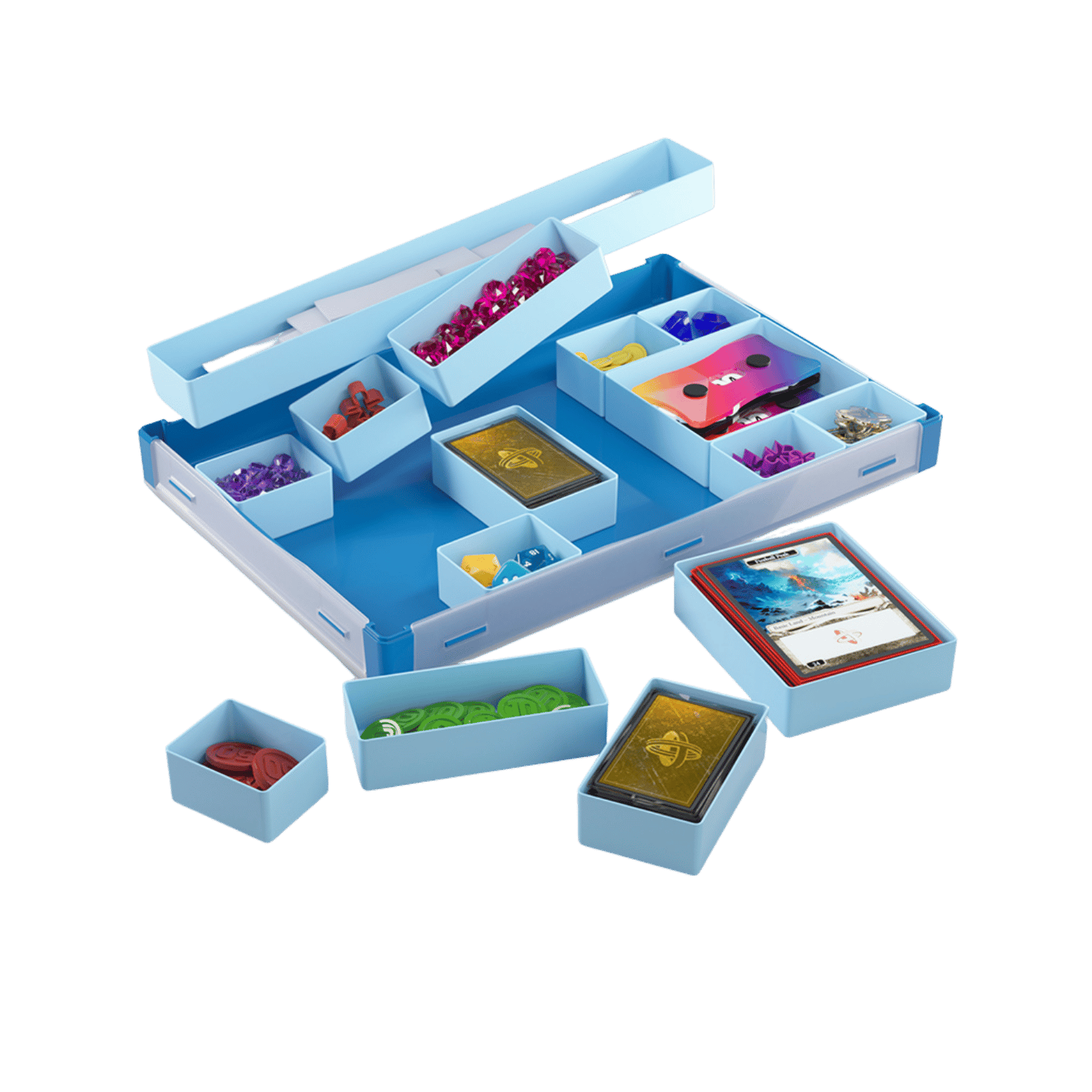 Gamegenic Token Silo Convertible | ボードゲームトークンの保管と整理 | 3つの異なる