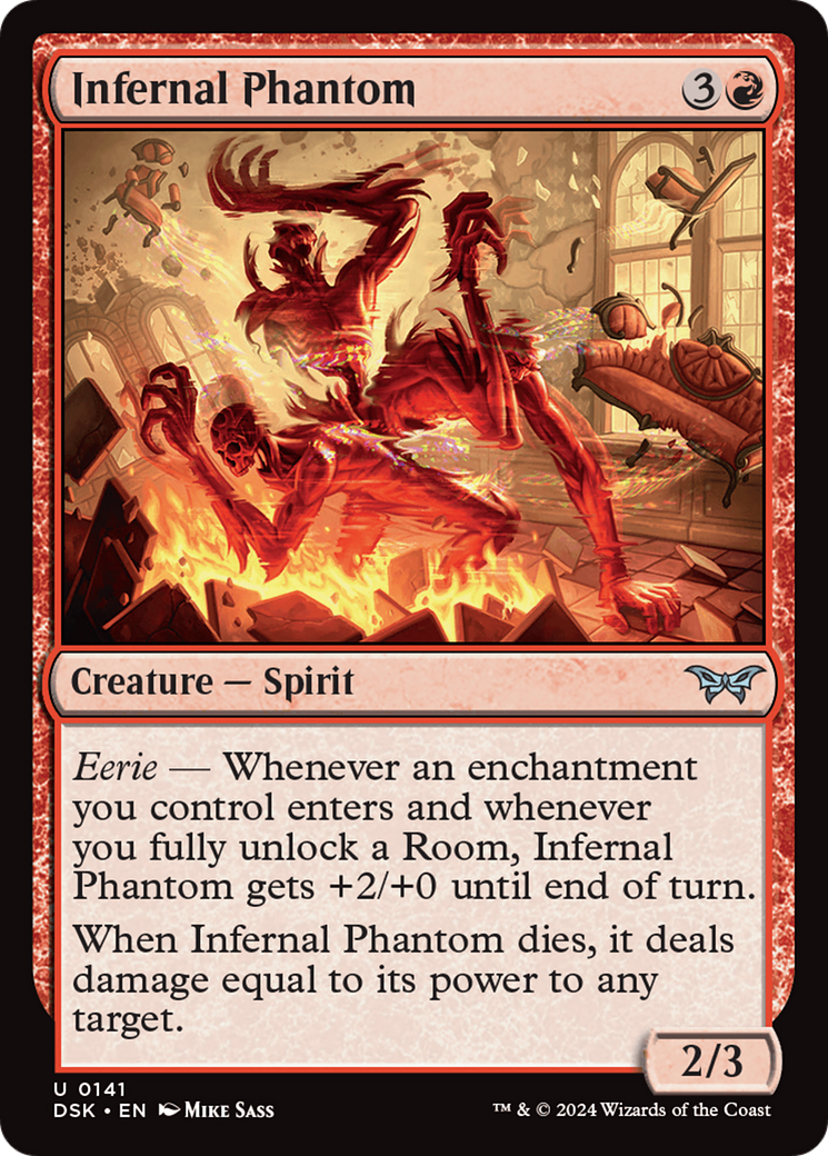 Infernal Phantom (DSK-141) - Duskmourn: House of Horror Foil - Game Nerdz Infernal Phantom (DSK-141) - Duskmourn: House of Horror Foil - Game Nerdz