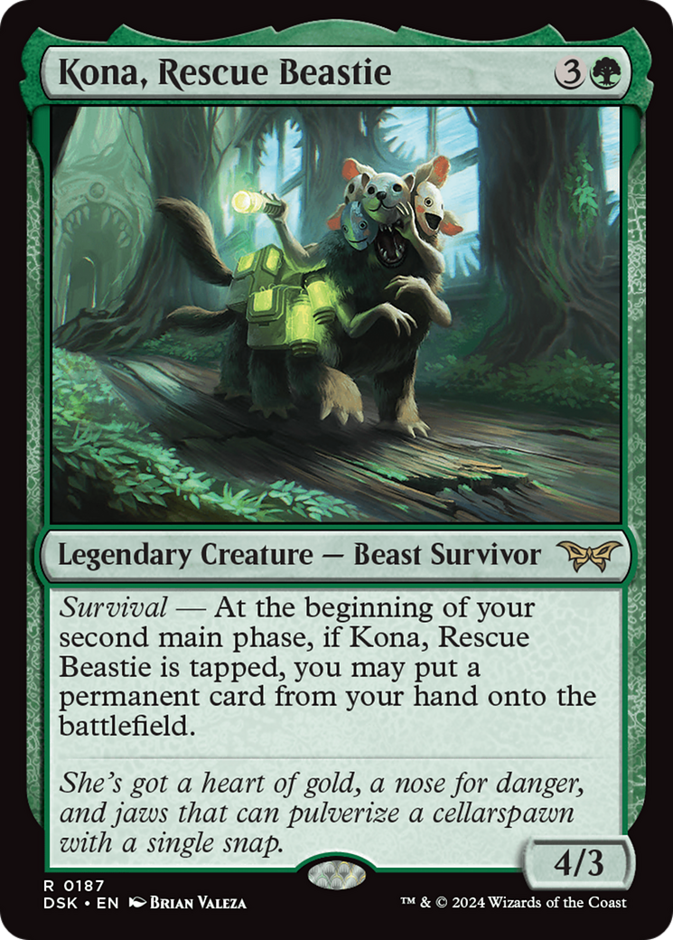 Kona, Rescue Beastie (#187) (foil) Kona, Rescue Beastie (#187) (foil)