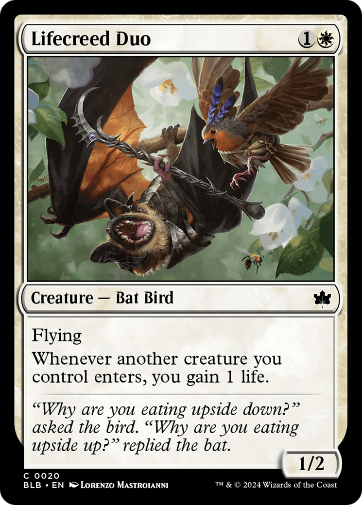 cards bloomburrow mtg Magic The Gathering Commander Deck Every Bundle also comes with 1 Traditional Foil promo card featuring Bundle Lifecreed Duo (BLB-020) - Bloomburrow