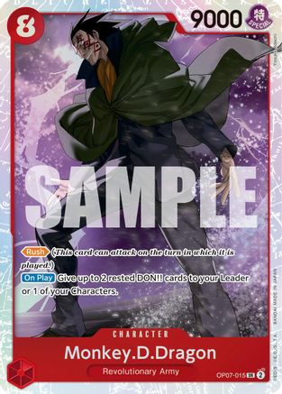 Monkey.D.Dragon (015) (OP07-015) 500 Years in the Future Foil