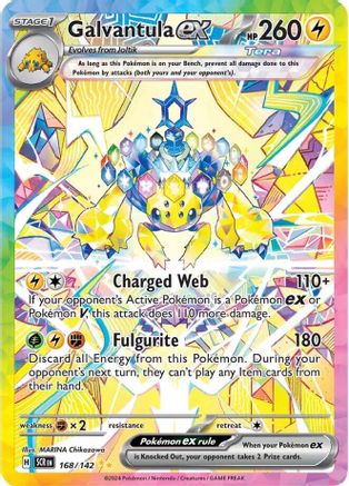 sv07 pokemon card list Stellar Crown (SV07) Booster Box UAE  Violet series Galvantula ex 168 - SV07