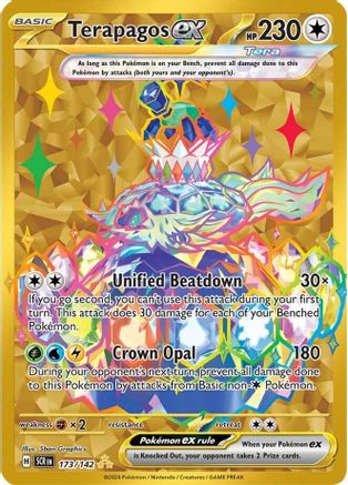 sv07 pokemon card list Terapagos ex 173