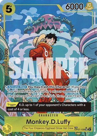 Monkey.D.Luffy (SP) (OP07-109) Two Legends Foil - Game Nerdz