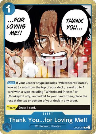 Thank Youfor Loving Me!! (OP08-053) Two Legends Foil - Game Nerdz