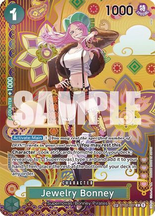 Jewelry ST02-007 ボニー　SP Bonney Card PIECE ONE Legends Two Art Full SP ST02-007 ワンピース カードゲーム