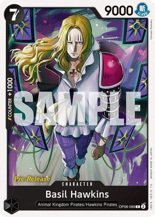 Basil Hawkins (OP08-089) Two Legends Pre-Release Cards - Game Nerdz