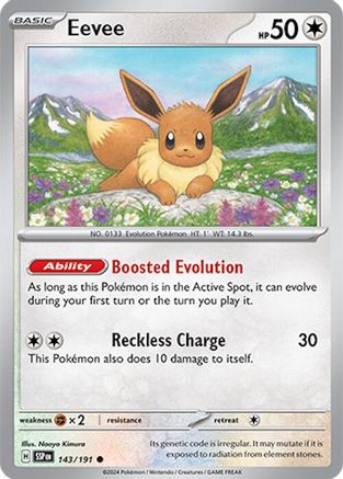 Eevee 143 - SV08 Surging Sparks - Game Nerdz