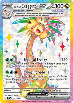 pokemon card exeggutor Sun & Moon Crimson Invasion Ultra Rare Alolan GX #107 Psychic This attack does 30 more damage for each Energy attached to your opponents Active Pokemon 30+ Exeggutor 109 XY Evolutions -