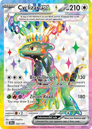 Pokemon Trading Card Game Surging Sparks Ultra Rare Cyclizar ex #228
