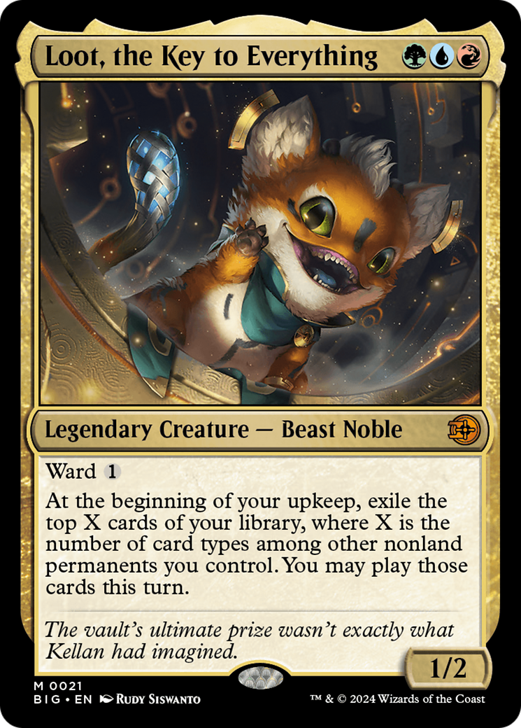 the big score mtg card list Loot, the Key to Everything (BIG-021)