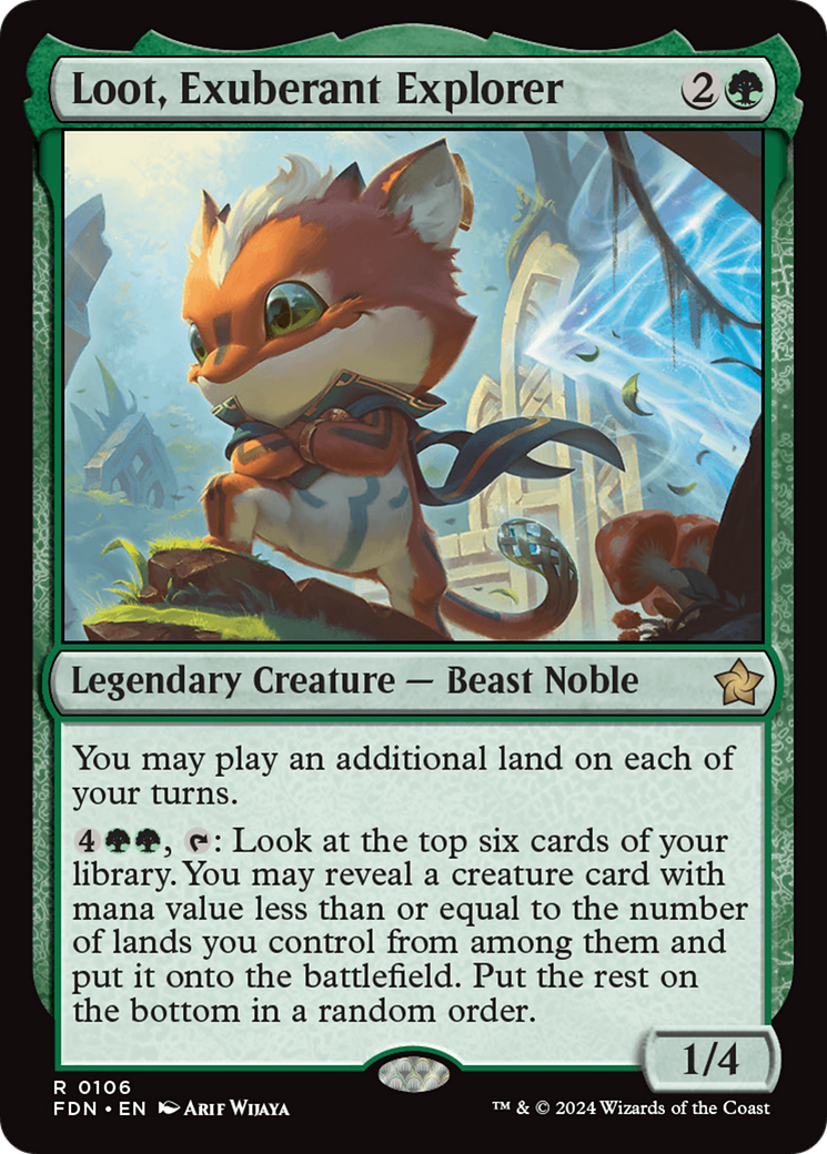 mtg loot cards Magic The Gathering - Foundations Put the rest on the bottom in a random order MTG Loot, the Key to
