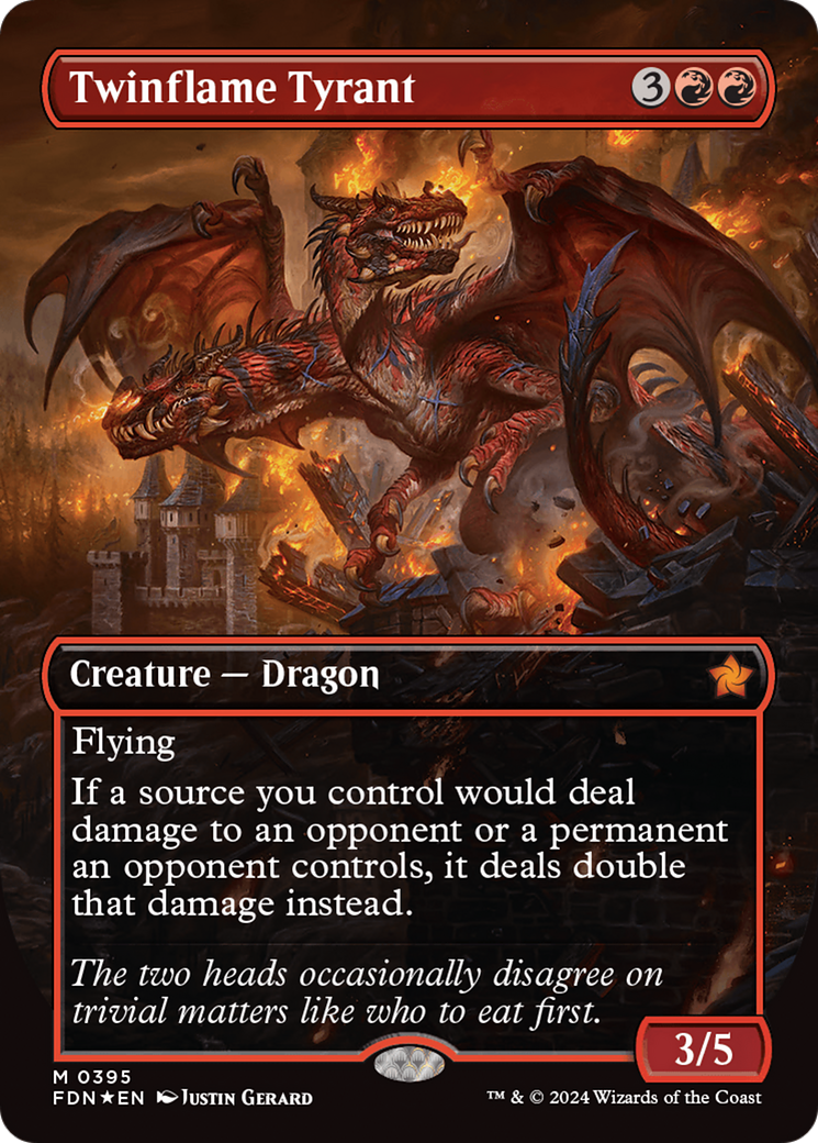 Twinflame Tyrant (FDN-395) - Foundations (Borderless) Foil - Game