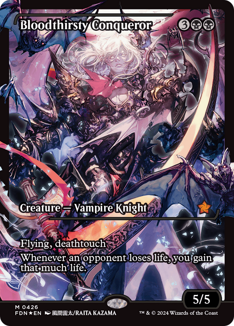 MTG 血に飢えた征服者/Bloodthirsty Conqueror Bloodthirsty Conqueror (FDN-426) - Foundations: (Showcase) Foil