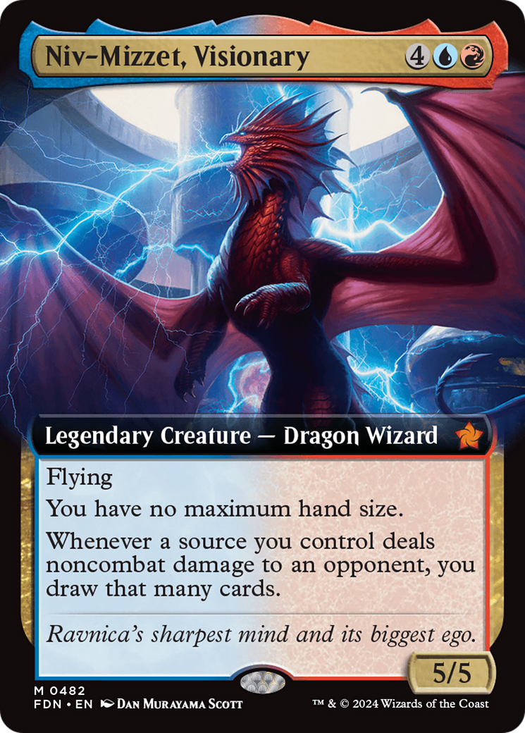Niv-Mizzet, Visionary (FDN-482) - Foundations: (Extended Art