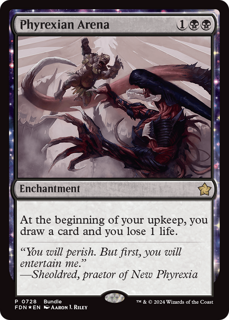 Phyrexian Arena (FDN-728) - Foundations: (enchantment) Foil - Game