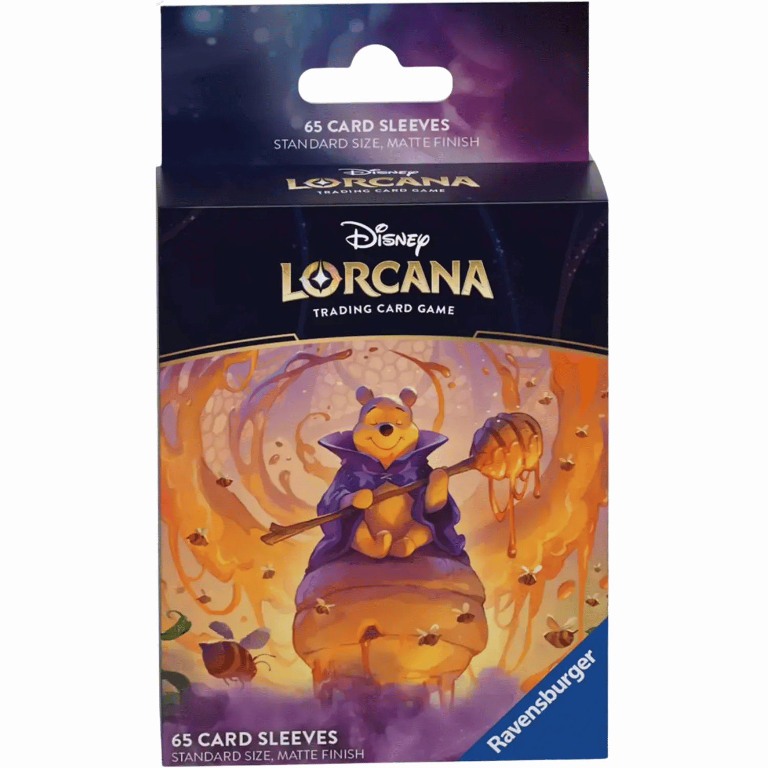 Disney Lorcana TCG: Azurite Sea - Pooh, Hunny Wizard - Matte Card Sleeves  (65) - Game Nerdz