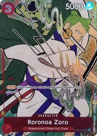 Roronoa Zoro (English Version 1st Anniversary Set) (OP01-025) One