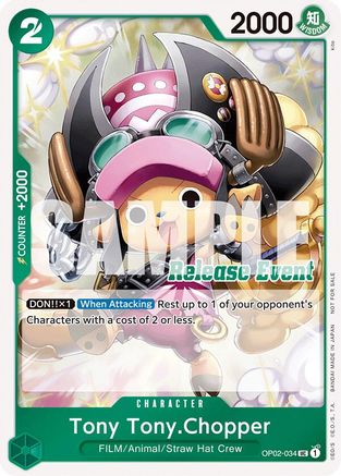 Tony Tony.Chopper (ST15 - ST20 Release Event Winner Pack) (OP02-034) One  Piece Promotion Cards Foil - Game Nerdz