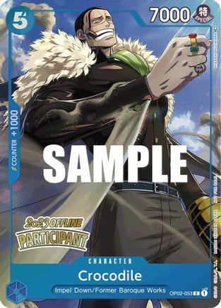Crocodile (Offline Regional 2023) [Participant] (OP02-053) One