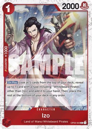 Izo (OP03-003) (Jolly Roger Foil) (OP03-003) Premium Booster -The