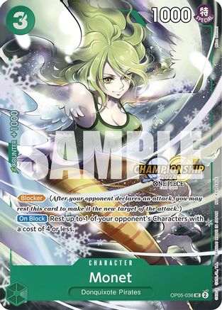 Monet (CS 2024 Event Pack) (OP05-036) One Piece Promotion Cards Foil - Game  Nerdz