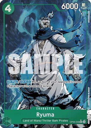 Ryuma (Alternate Art) (OP06-036) Premium Booster -The Best- Foil