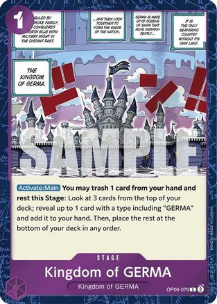 Kingdom of GERMA (Jolly Roger Foil) (OP06-079) Premium Booster