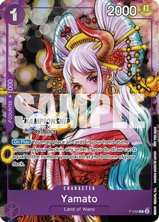 ONEPIECE PROMO Yamato Winner Pack　海外　プロモ Yamato (CS 2024 Event Pack Finalist) (P-046) One Piece Promotion