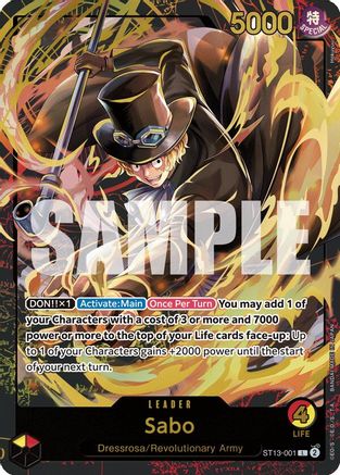 Sabo (Premium Card Collection -Leader Collection-) (ST13-001) One