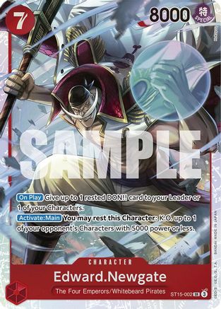 Edward.Newgate (ST15-002) (ST15-002) Starter Deck 15: RED Edward.Newgate Foil - Game Nerdz Edward.Newgate (ST15-002) (ST15-002) Starter Deck 15: RED Edward.Newgate Foil - Game Nerdz