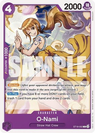 O-Nami (ST18-002) Starter Deck 18: PURPLE Monkey.D.Luffy - Game Nerdz