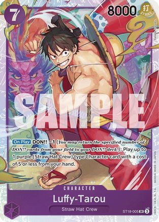 one piece tcg purple luffy starter deck TCG: and game markers Luffy-Tarou (ST18-005) Starter Deck 18: