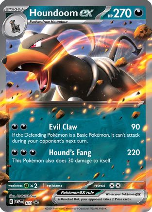 Houndoom ex - 103 103 - SV Scarlet Violet Promo Cards Holofoil
