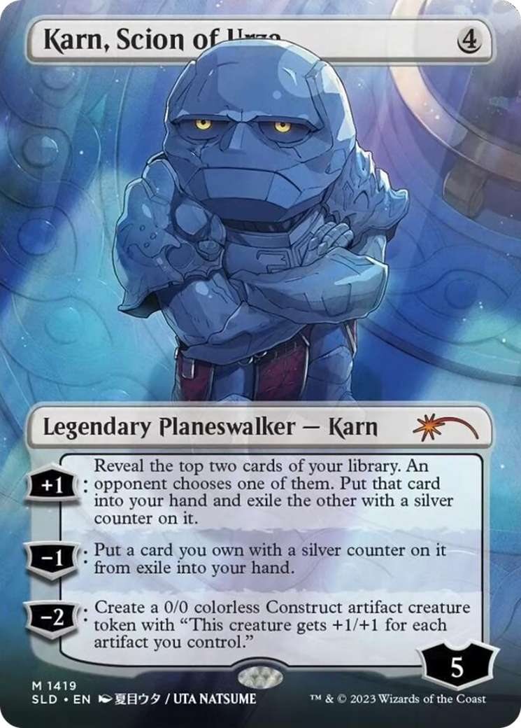 Karn, Scion of Urza (SLD-1419) - Secret Lair Drop (Borderless