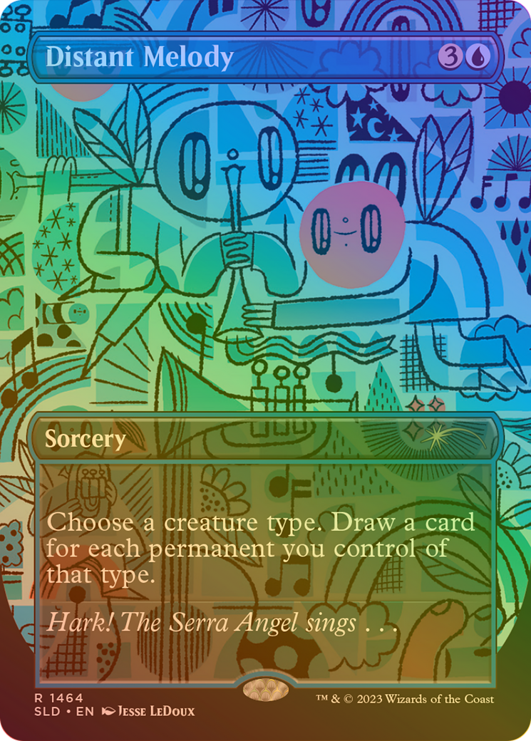 Distant Melody (SLD-1464☆) - Secret Lair Drop (Borderless) Foil