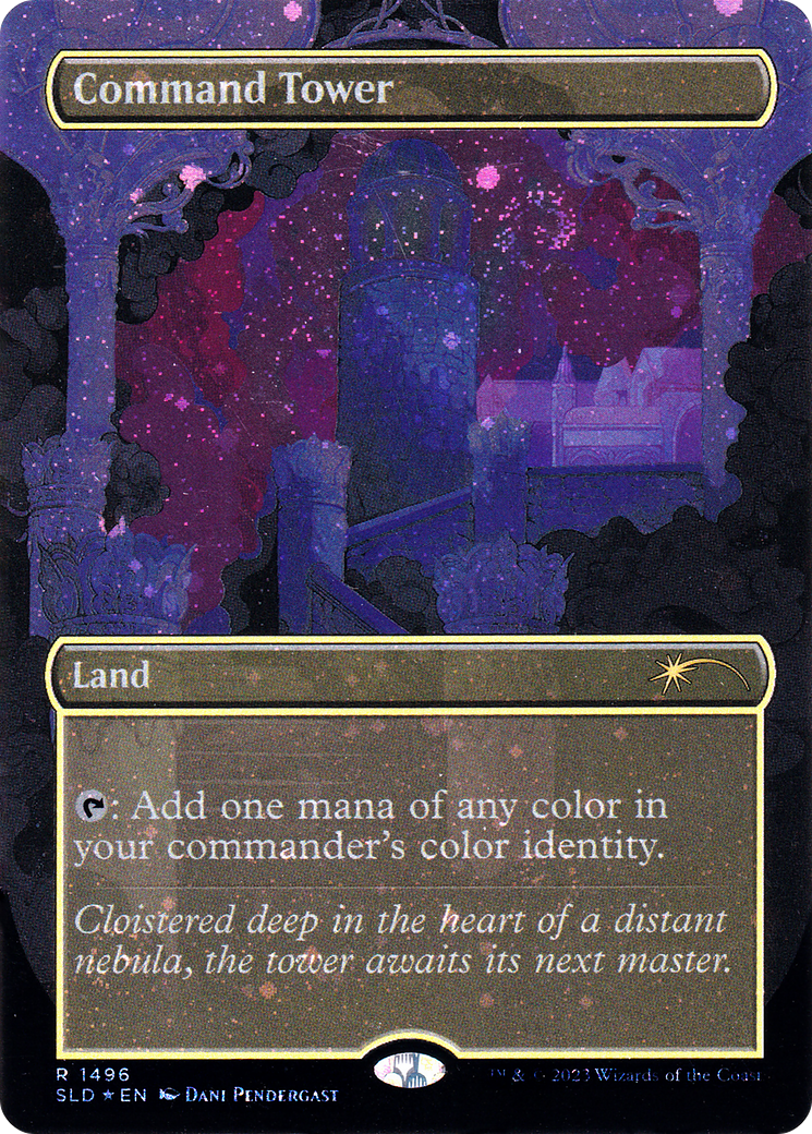 Command Tower (SLD-1496☆) - Secret Lair Drop (Borderless) Foil