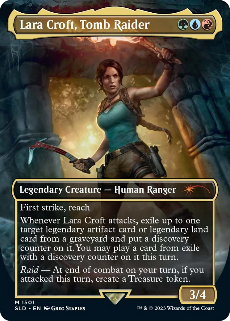 Lara Croft, Tomb Raider (SLD-1501) - Secret Lair Drop (Borderless