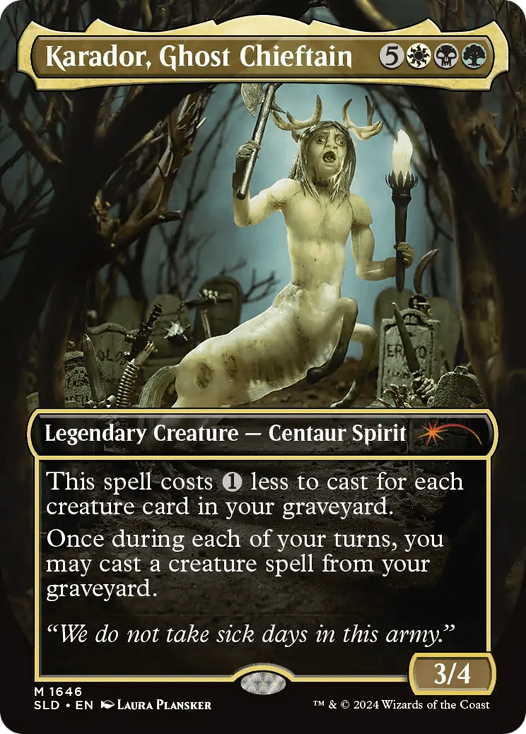 Karador, Ghost Chieftain (SLD-1646) - Secret Lair Drop - Game Nerdz