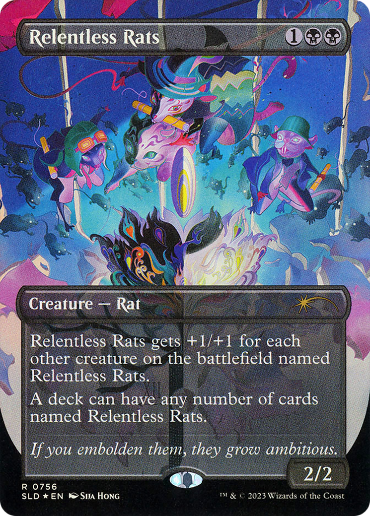 mtg relentless rats commander deck in Magic: The Gathering Secret Lair Posts An individual card from the Magic Relentless Rats MTG Proxy Set