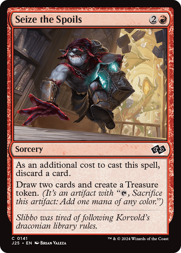 mtg j25 card list Seize the Spoils (J25-141)