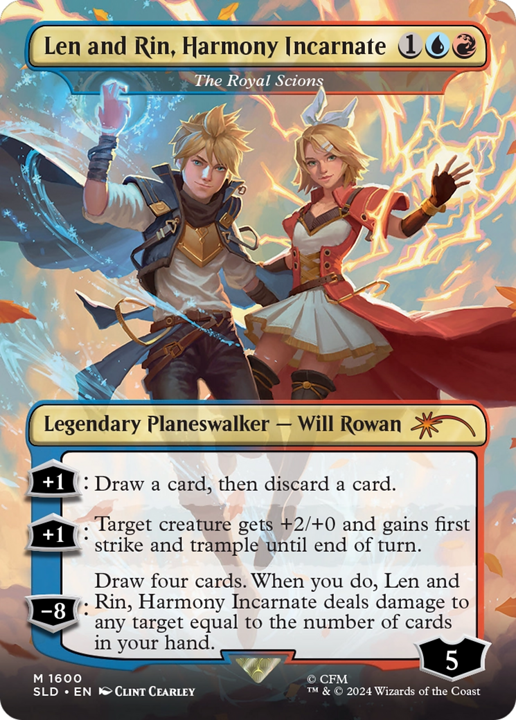 The Royal Scions (SLD-1600) - Secret Lair Drop / Len and Rin, Harmony  Incarnate (Borderless) Foil - Game Nerdz