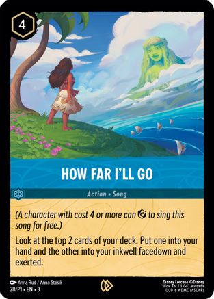 How Far I'll Go (28) - Disney Lorcana Promo Cards Cold Foil - Game Nerdz How Far I'll Go (28) - Disney Lorcana Promo Cards Cold Foil - Game Nerdz