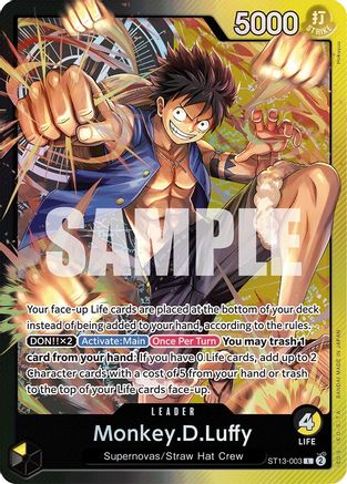 Monkey.D.Luffy (003) (ST13-003) Ultra Deck: The Three Brothers