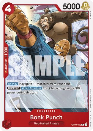Bonk Punch (OP09-010) Emperors in the New World - Game Nerdz