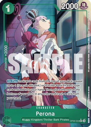 Perona (Parallel) (OP09-034) Emperors in the New World Foil - Game