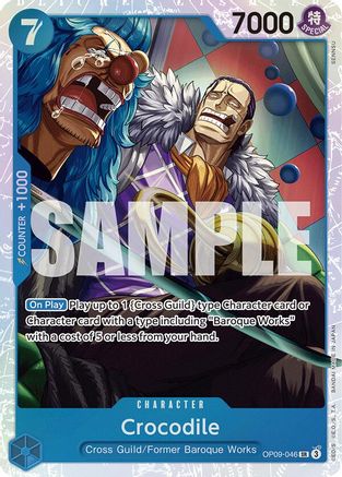 Crocodile (046) (OP09-046) Emperors in the New World Foil - Game Nerdz