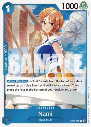 Nami (050) (OP09-050) Emperors in the New World Foil - Game Nerdz